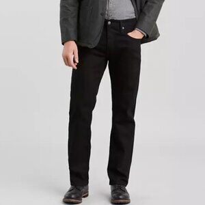 NWT Levi's Men's 559 Relaxed Straight Fit Jean Black Stretch 36W x 30L